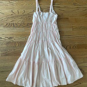 BBWM Woman Light Pink Midi Tier Dress
